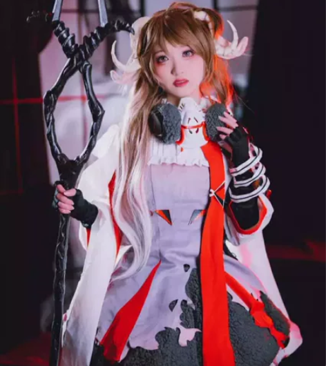 明日方舟 艾雅法拉 cos 小羊cospl...