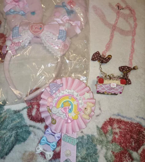 Lolita甜系小物 兔儿Kc手作70+姜...