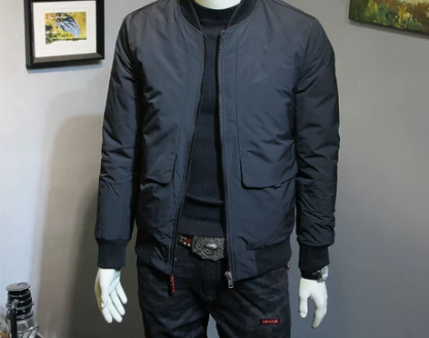 冬季短款羽绒服男士韩版修身棒球领保暖外套百...