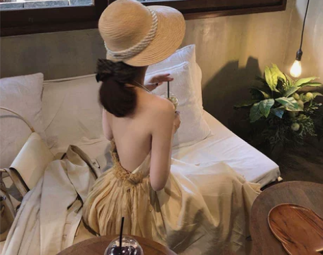 夏季拉菲草草帽女ins网红珍珠防晒遮阳帽韩...