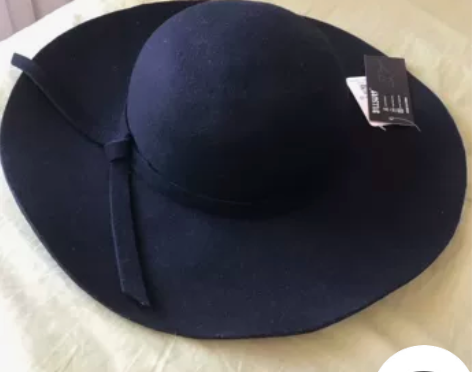 全新欧美毛呢英伦复古女礼帽 全新，黑色，毛...