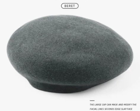 【年货价】巨大帽身更显脸小羊毛贝雷帽女秋冬...