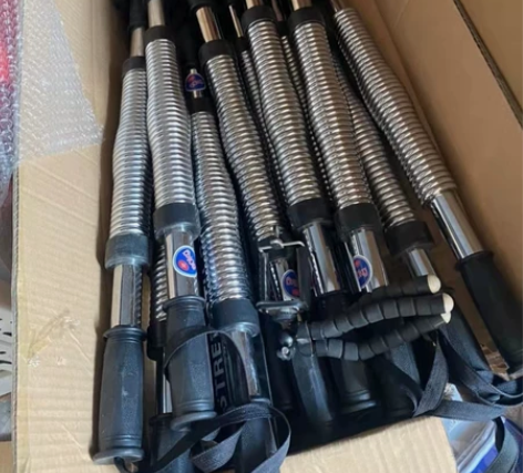 正品全新电镀加强臂力器臂力棒好价处理仓库现...