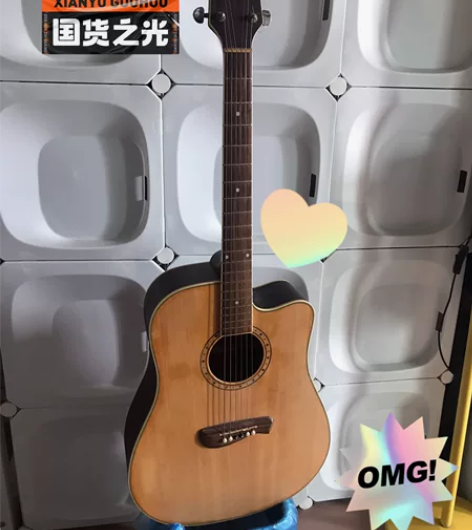 41寸民谣吉他，自用，闲置 弦距低手感好 ...