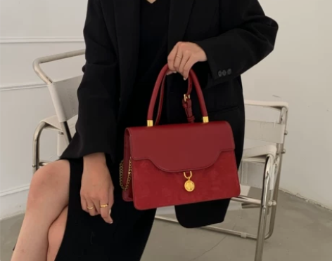 红色结婚包包新娘包女2022新款时尚大容量...