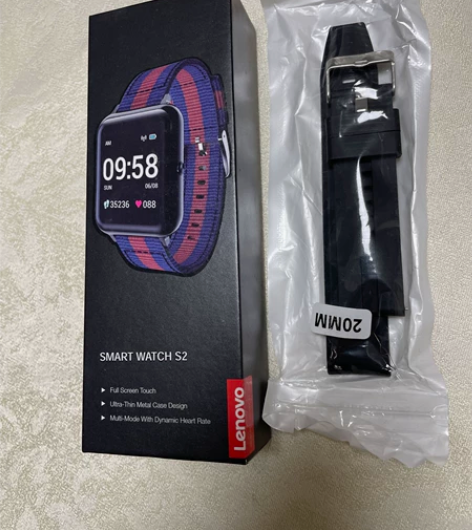 Lenovo联想S2 智能手表运动 心率血...