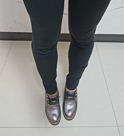 39码羊皮内增高鞋，淡金色，商场购入，穿过...