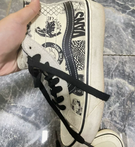 VANS高邦帆布鞋 经典涂鸦款 36碼 购...