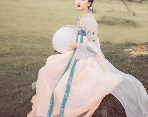 汉服女改良对襟齐胸襦裙唐制清新日常古装司南...