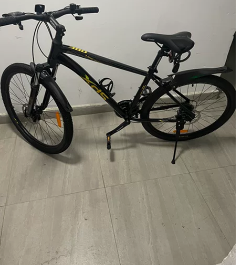 喜德盛黑客380山地自行车，炫彩黑金色17...