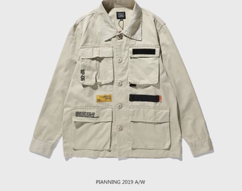 ?PIANNING 19AW工装外套男秋冬...