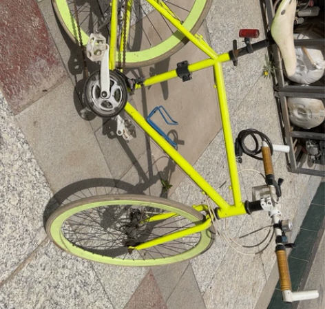 荧光绿死飞 带变速 前3后7 喜欢可以私我...