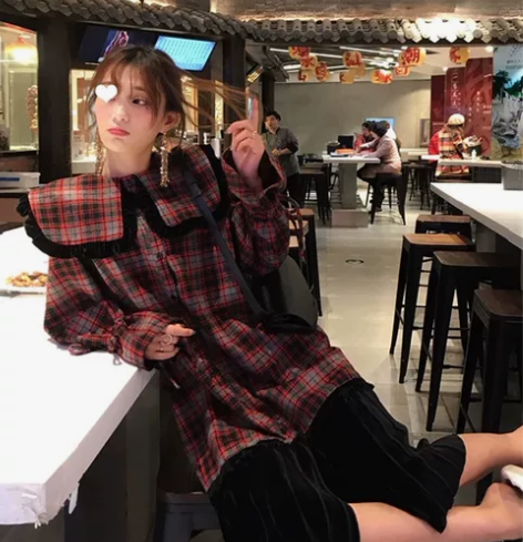 鬼鬼家 韩国女装冬  裙子狠nice 呢料...