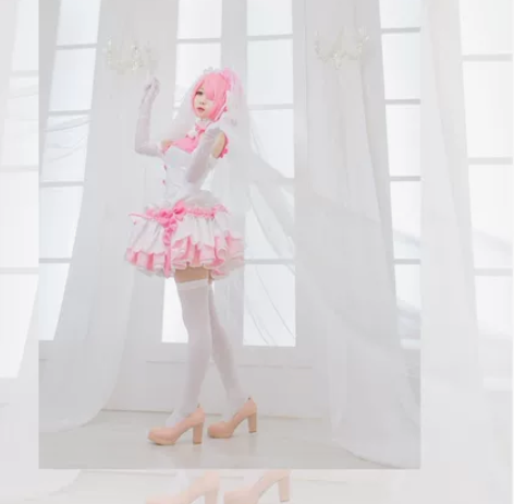 初兽猫 拉姆 花嫁 婚纱 cos，只有两个...