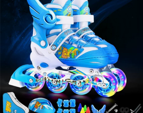 贵派仕溜冰鞋儿童全套装3-5-6-8-10...