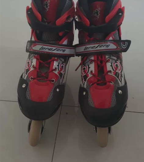旱冰鞋,四轮白光,带头盔,护具,工具,包3...