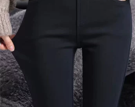 小脚裤女冬季加绒加厚高腰显瘦休闲裤子小个