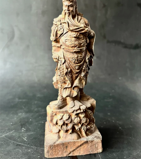 木雕关公小摆件 关公实木武财神 工艺品装...