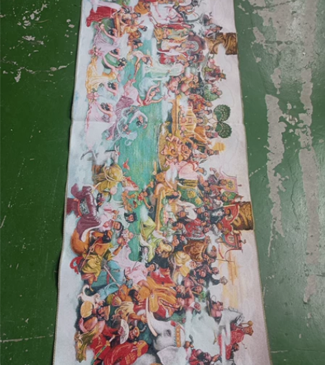 #古风杂项#神仙图一副苏州刺绣画，真丝单绣...