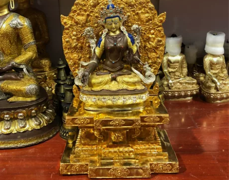 佛像背光底座高55cm，可放一尺高的佛像，...