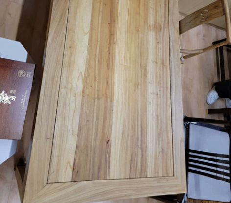 实木茶桌，榆木茶桌，茶馆换新，使用很少，成...