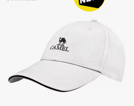 骆驼Camel白色棒球帽 全新正品