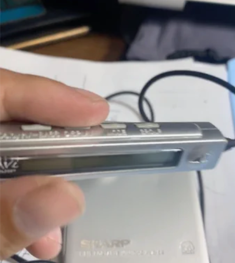 SHARP 夏普DS8 MD单放随身听,银...