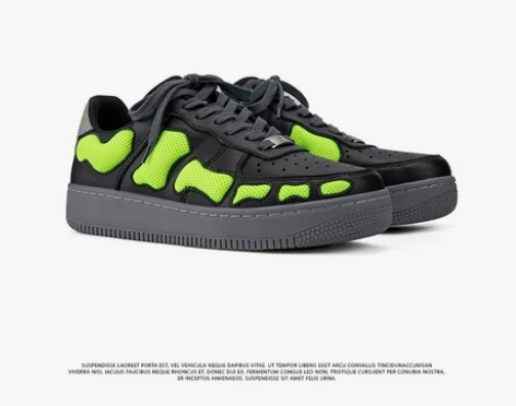 @森果果 小众立体骨头板鞋男春秋款百搭运动...