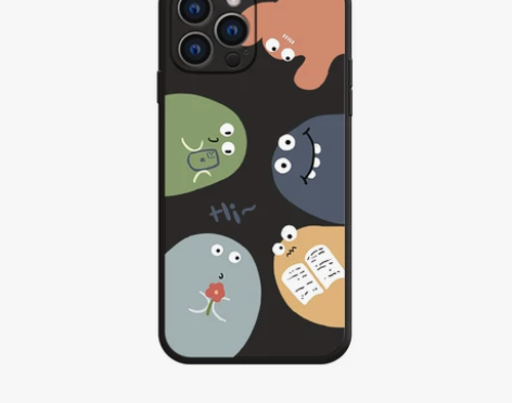 可爱小怪兽情侣手机壳iPhone14苹果1...