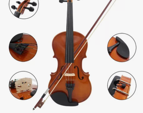 小提琴，实木，送三角琴盒乐器，全新，帮朋友...