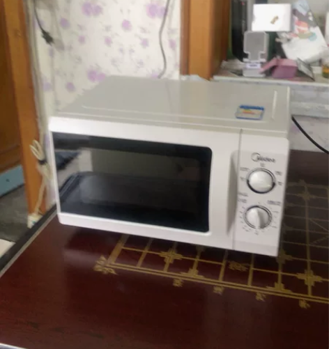美的  机械式有盘微波炉 实物拍摄，正常使...