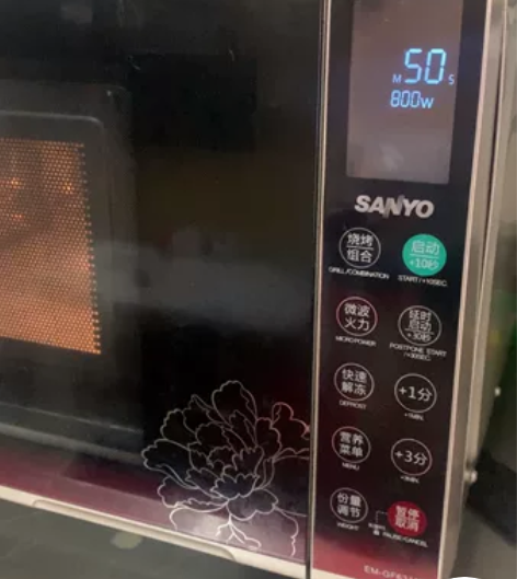 三洋微波炉，23升，里面不锈钢材质，加热快...