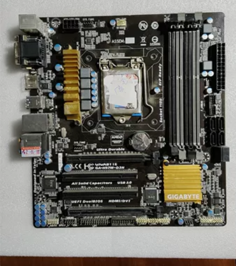 技嘉H97坏主板，拆机坏主板，没有挡板了，...