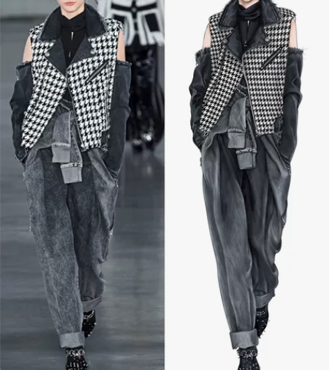 代画ps服装效果图，ai款式图，灵感版给主...