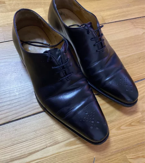 布洛克雕花皮鞋  手缝线牛皮大底 7码 鞋...