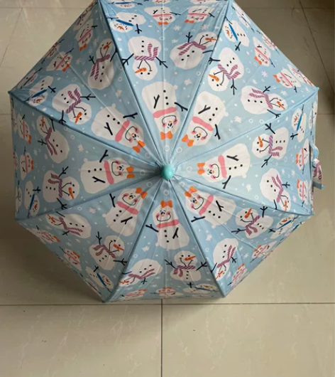 儿童雨伞，雪人宝宝款，样品伞，仅拍照使用过...