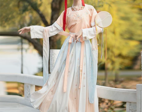 珍缕汉服女正品原创千禧寻坦领三件套一片式齐...