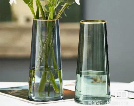 最新玻璃花瓶透明水养富贵竹干鲜花百合插花轻...