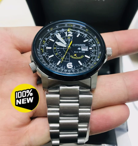 西铁城蓝天使男表光动能航空飞行员空中之鹰钢...