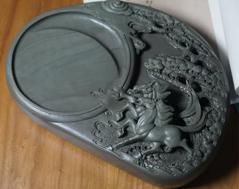 马到成功 收藏级高档礼品砚台精品易水砚练字...