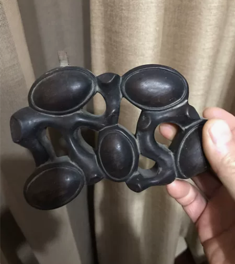 老红木（紫檀）构件（雕刻件），可当笔架，闲...