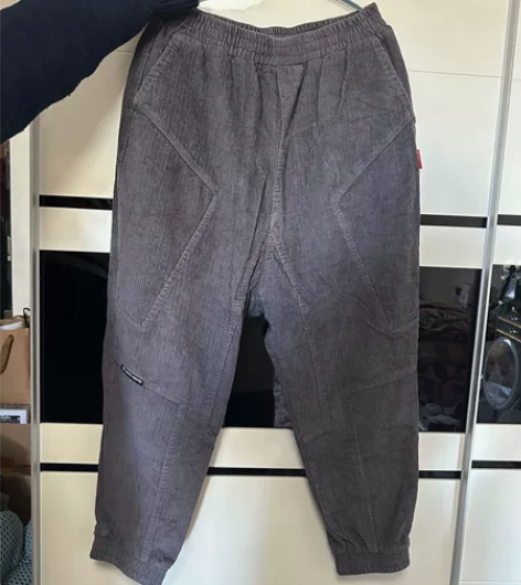 男士条绒9分裤，松紧腰，胯部大概46-47...