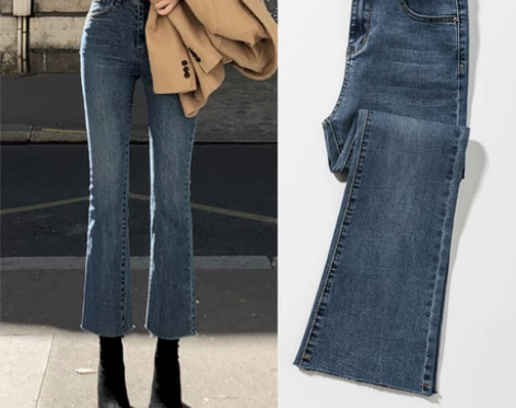 ?【年货价】微喇牛仔裤女2021年新款秋冬...