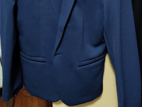藏蓝色男士休闲西装上衣，杂牌，号码175~...