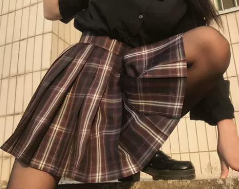 暖心熊 纵歌 原创JK格裙 正版格群制服裙...