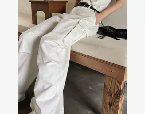 小仙倪子美式工装裤女夏季薄款2022新款裤...