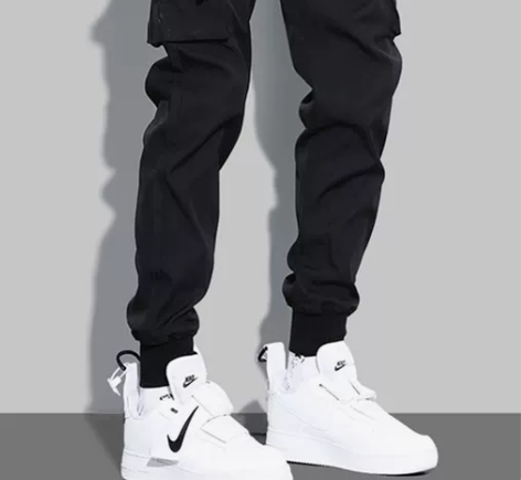 裤子工装 裤子工装裤裤男潮牌宽松哈伦束脚运...