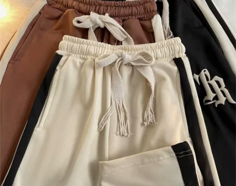 裤子男款秋冬季加绒加厚青少年运动卫裤男士宽...