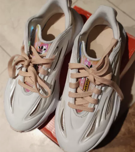 阿迪三叶草36码!,专柜购买!巴布豆网鞋3...