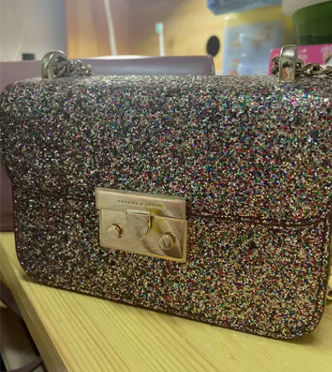 包包女 新款小方包 专柜小C家亮片链条包单...